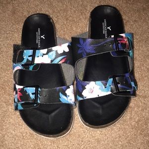 American eagle floral birkenstocks